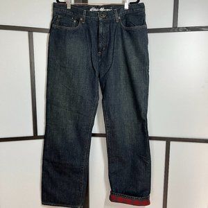 Eddie Bauer Relaxed Flannel Lined Jeans